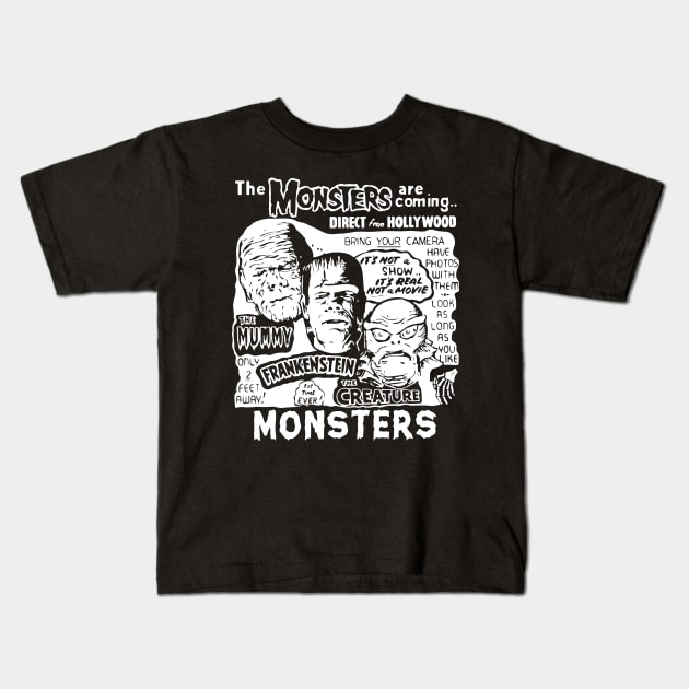 The Monsters Kids T-Shirt by NorthWestDesigns